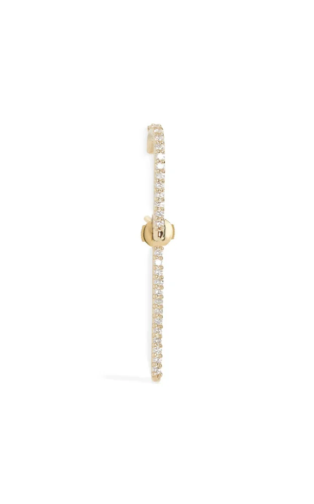 Petite Diamond Thread Single Ear Pin