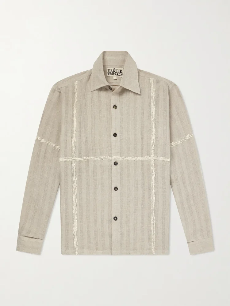 Rabari Embroidered Linen Shirt
