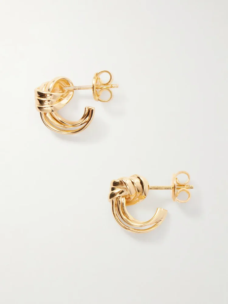 Gold-plated sterling silver earrings