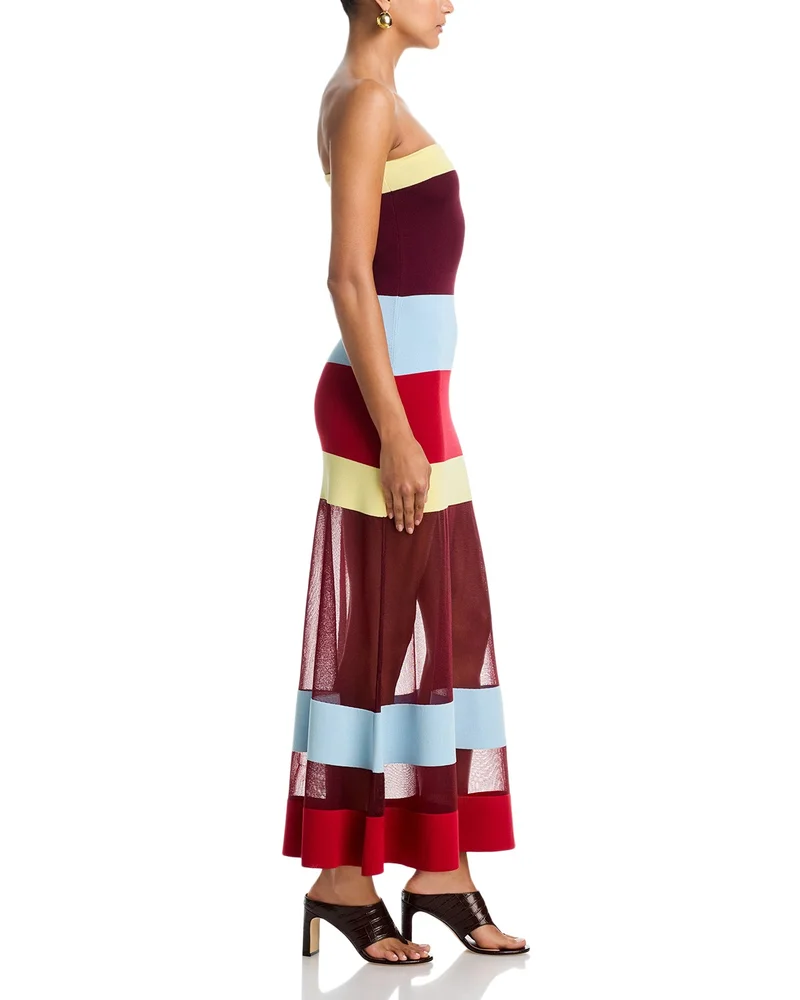 The Nola Strapless Maxi Dress