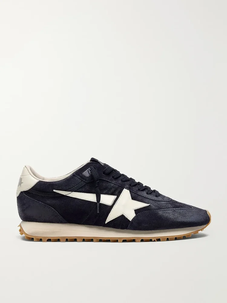 Marathon Suede and Leather Sneakers