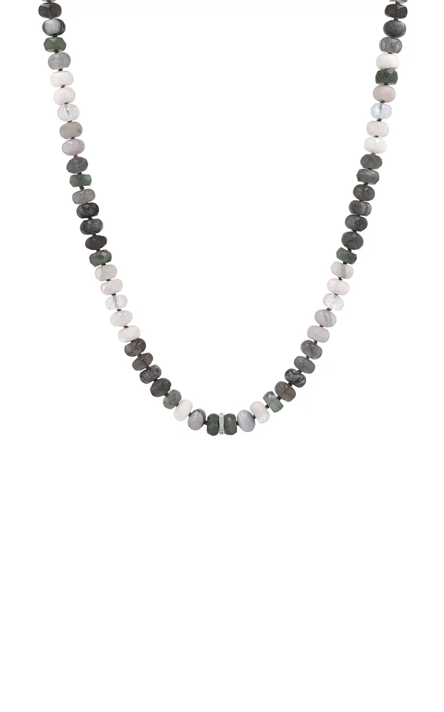 Sterling Silver Multi-Stone Necklace