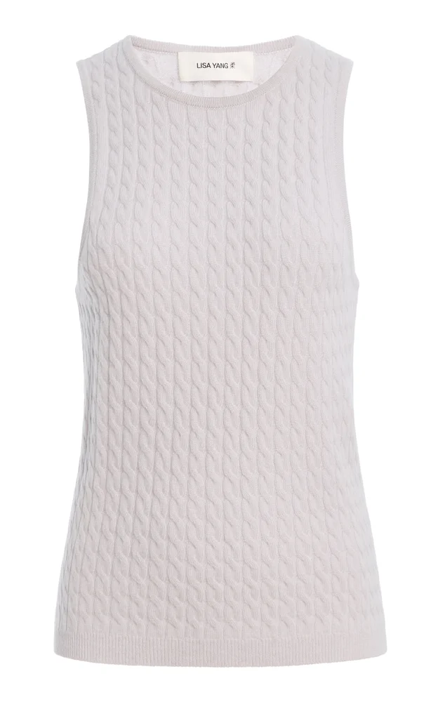 Iora Cable-Knit Cashmere Top