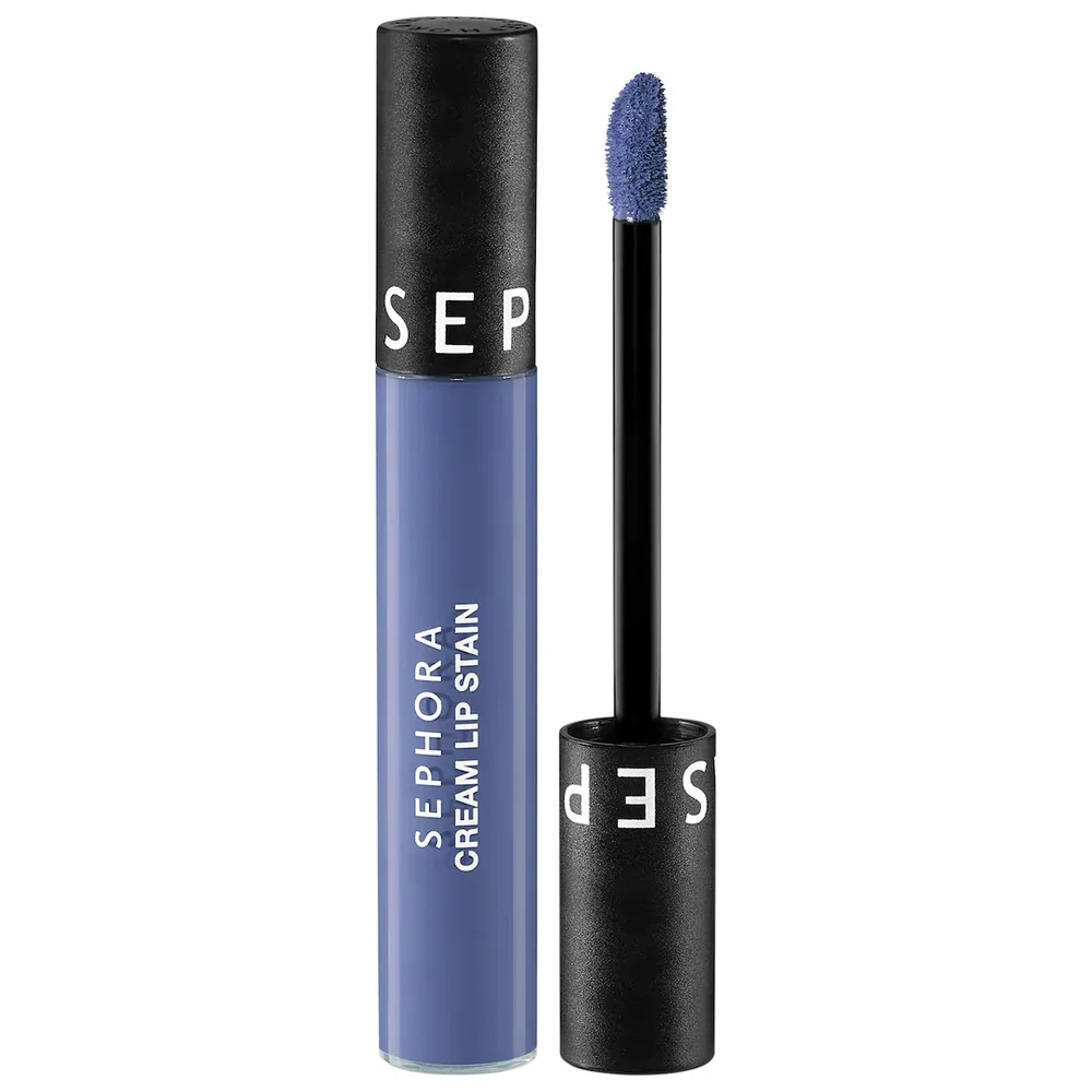 Cream Lip Stain 10HR Liquid Lipstick in 143 Very Blue
