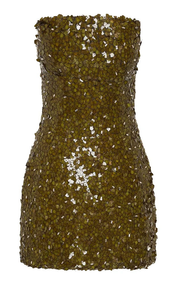 Karter Sequined Tulle Mini Dress