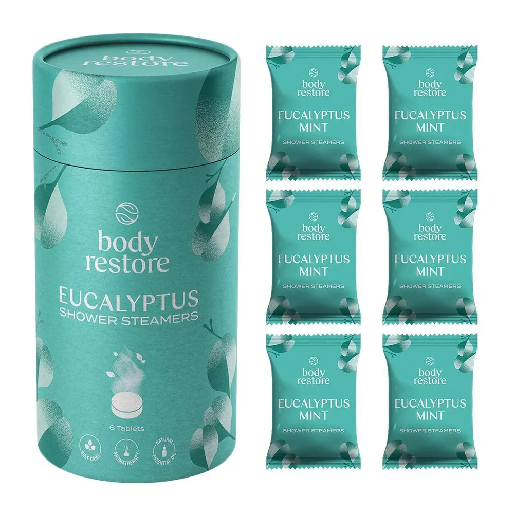Shower Steamers with 100% Natural Essential Oil - Eucalyptus & Mint - 6ct