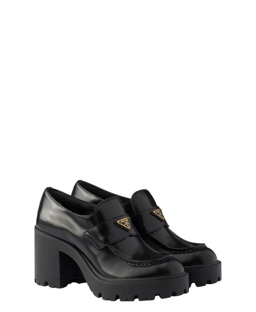 Brushed Leather Loafers