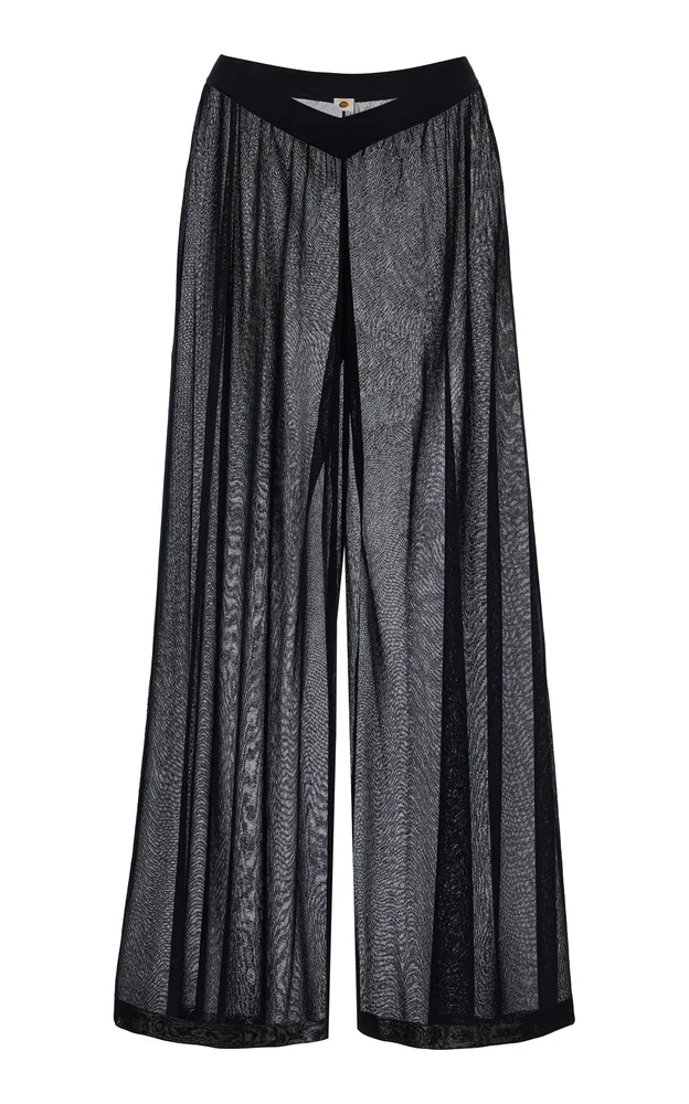 Sheer Palazzo Pant