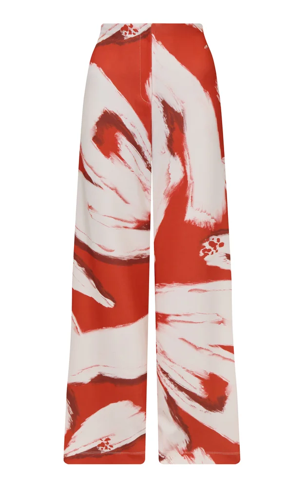 Te Veia Printed Wide-Leg Pants