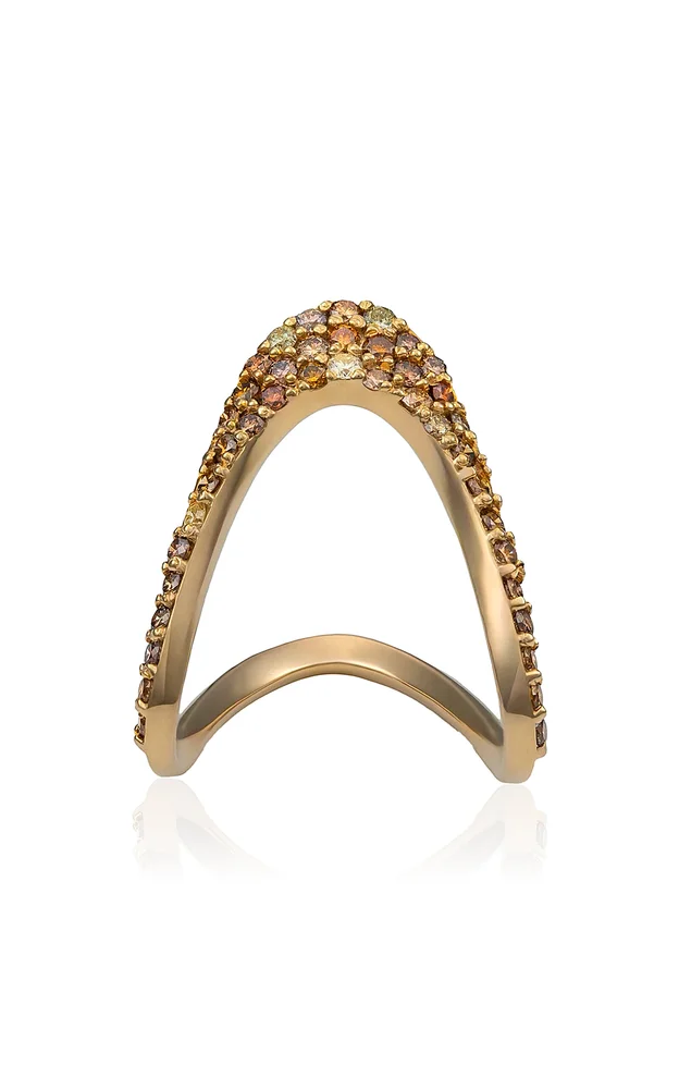 Luna Fancy Color 18K Yellow Gold Diamond Ring
