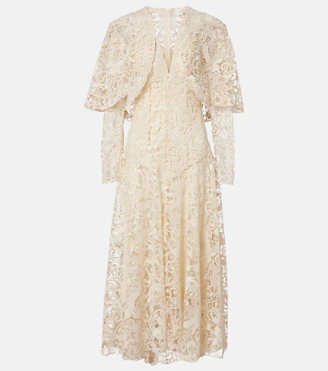 Memento lace midi dress