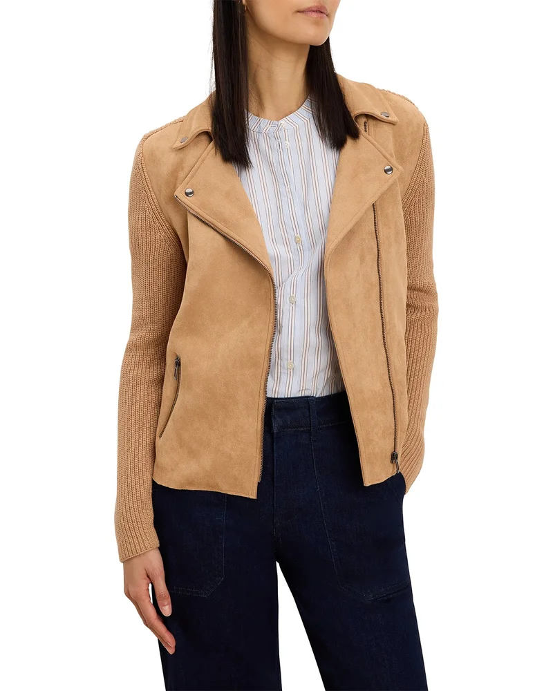 Mixed Media Moto Jacket