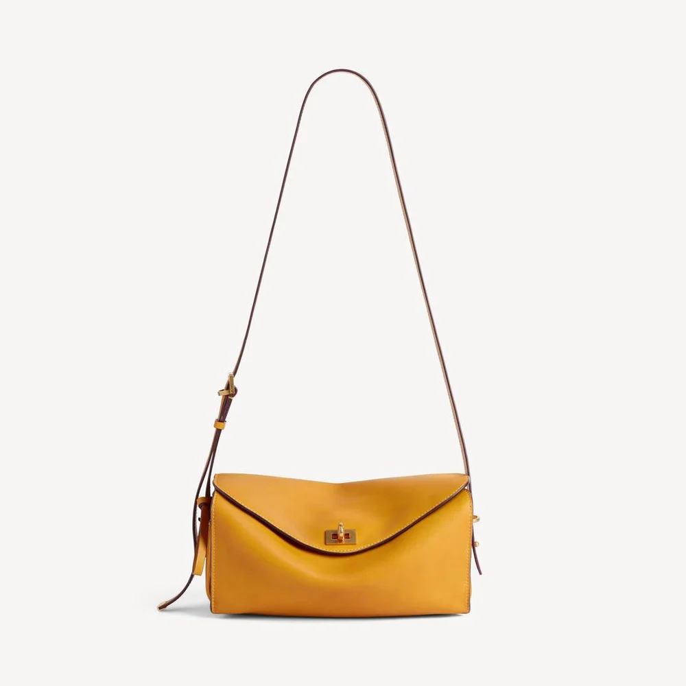 Balenciaga Le 7 Shoulder Bag Medium in Curry