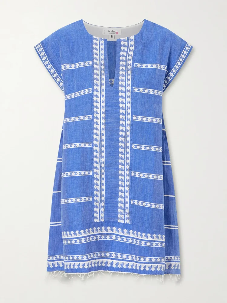 Elina cotton-gauze coverup
