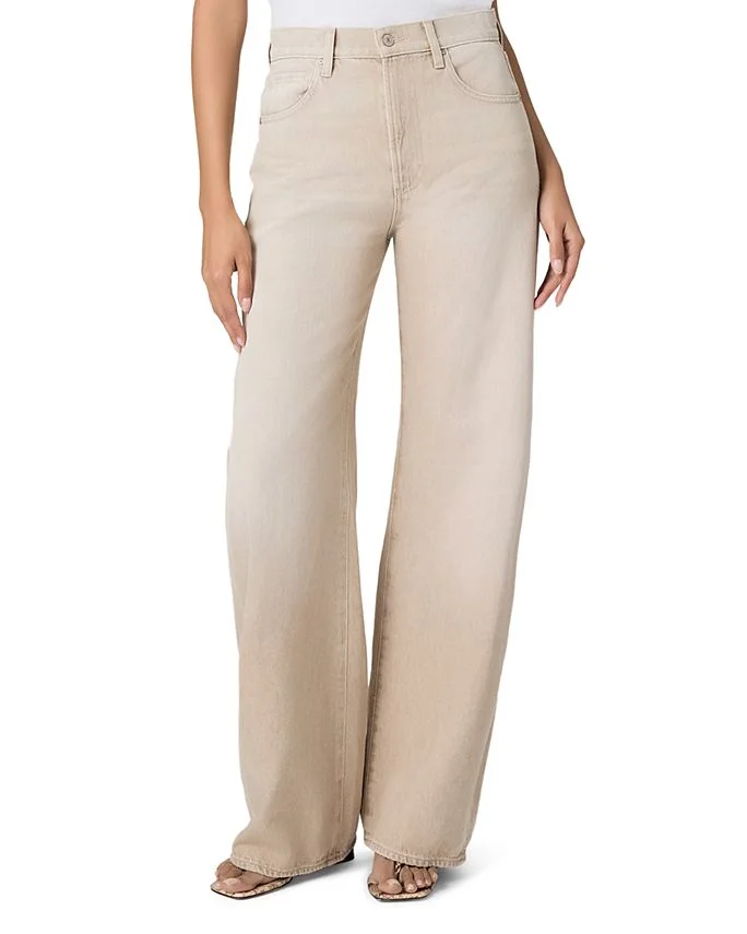 Arellia High Rise Barrel Jeans in Soft Sepia