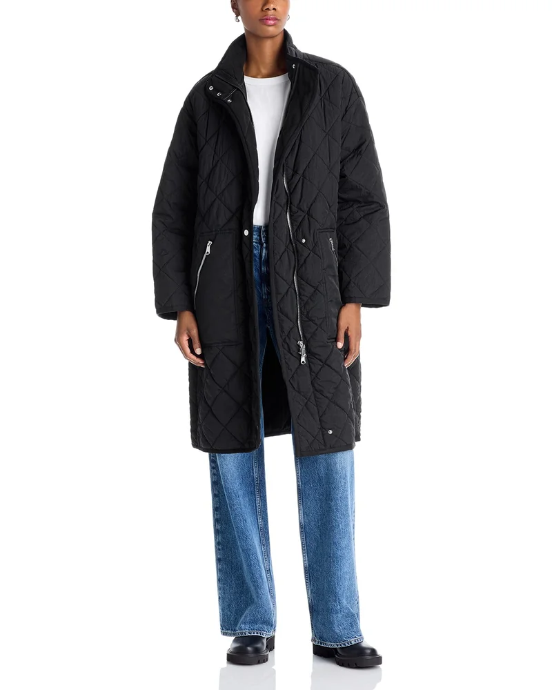 Quilted Woven Coat