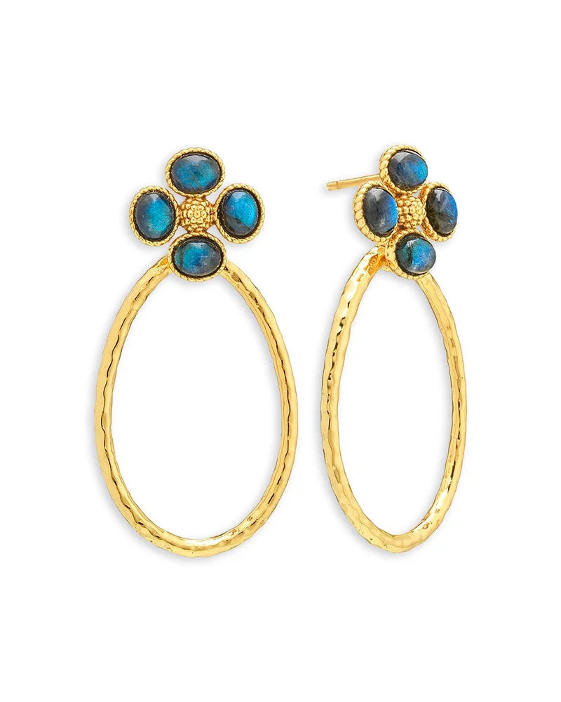 Berry Clover Teardrop Earrings