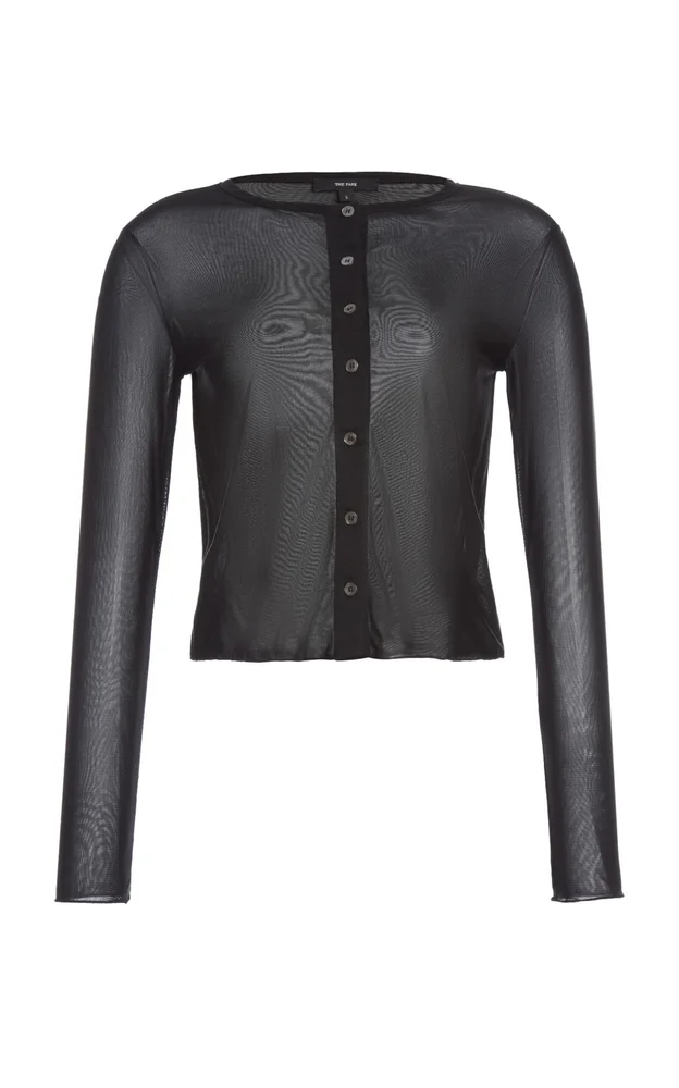 Hazel Semi-Sheer Lyocell Cardigan
