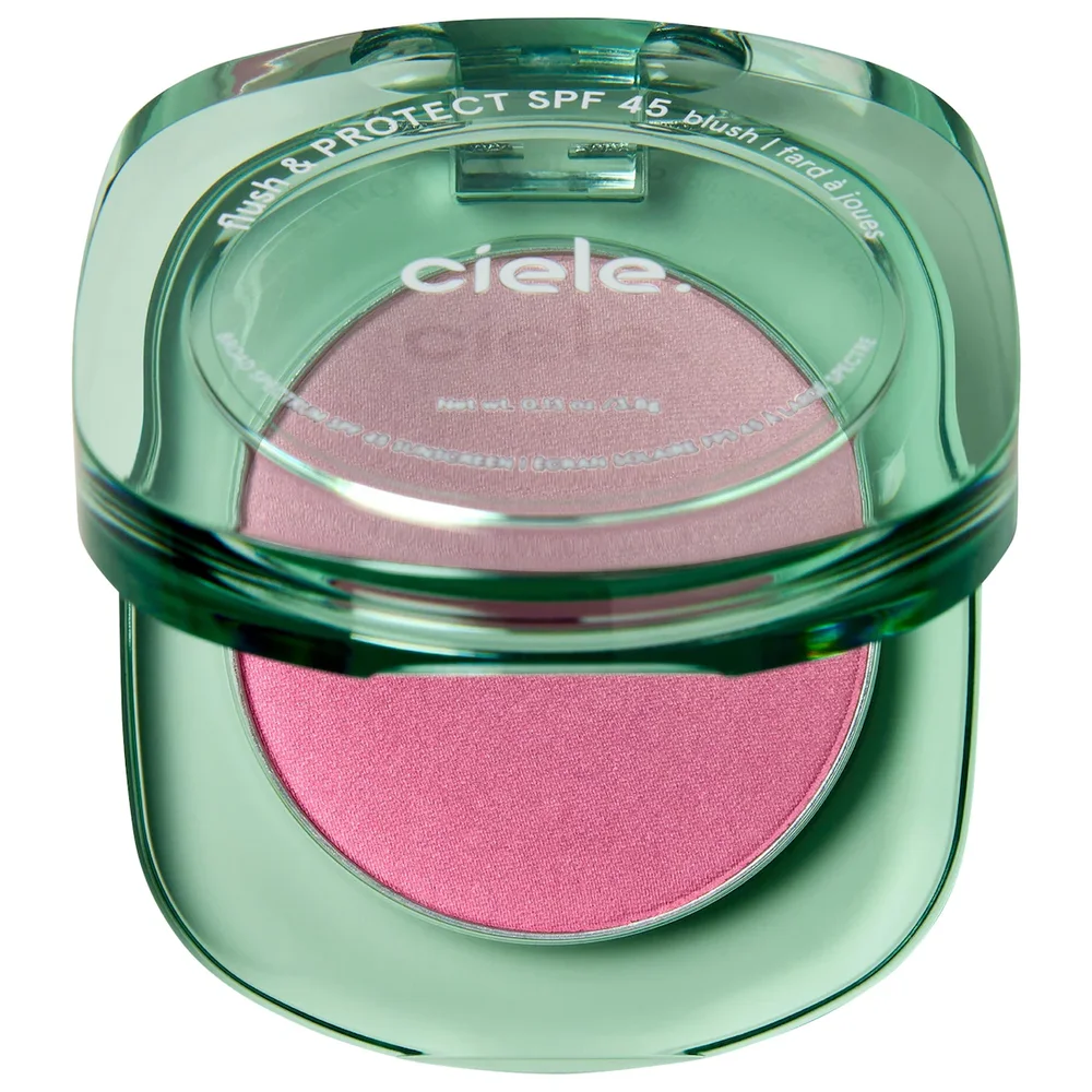 flush & PROTECT SPF 45+ powder blush in Chill