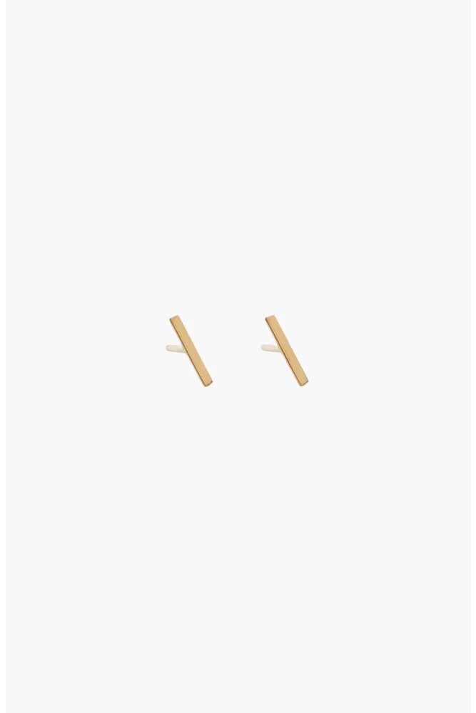 Micro Bar Stud Earrings