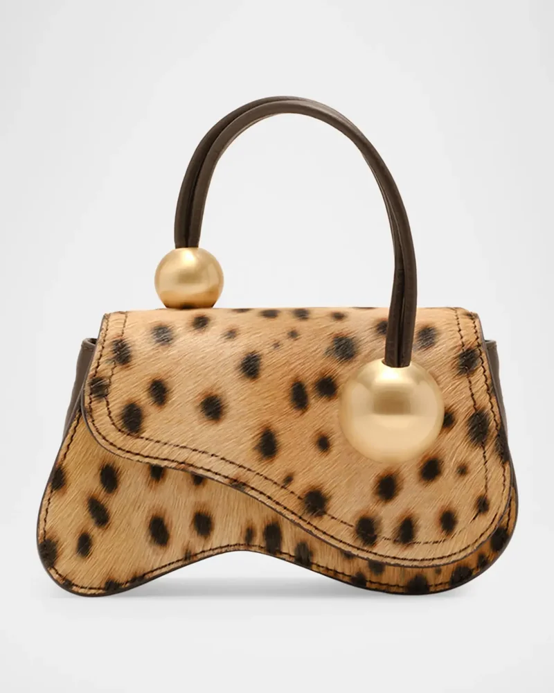 Kazia Nano Cheetah Print Hair-On-Hide Crossbody Bag
