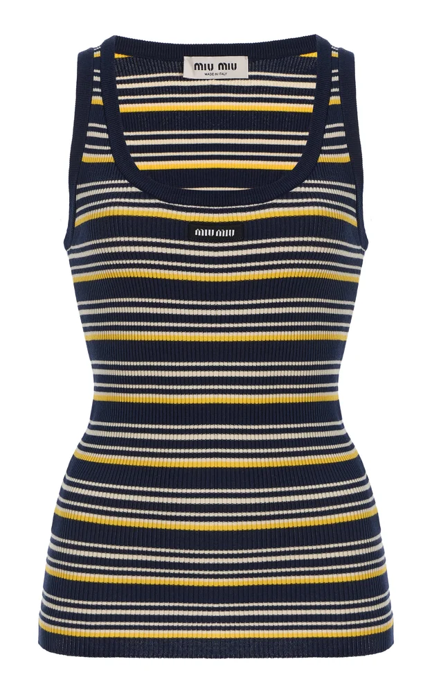 Striped Cotton Tank Top