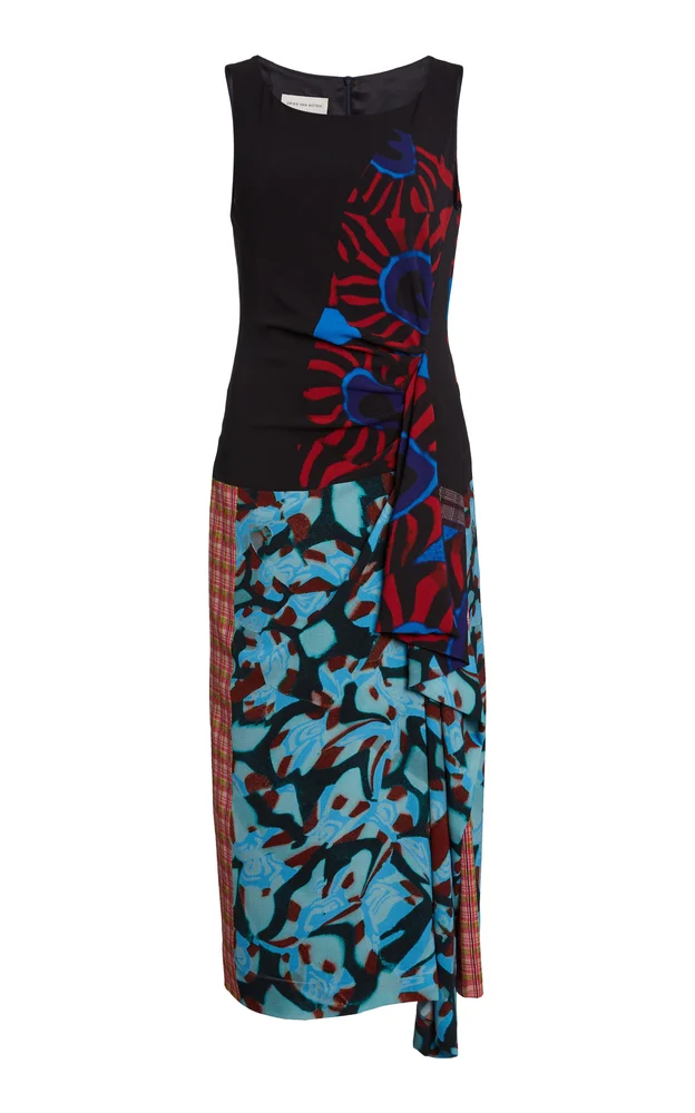 Dropps Crepe Midi Dress