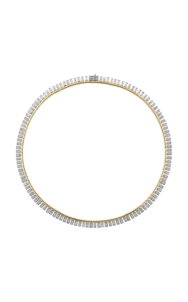 Diamond Fringe 18K Yellow Gold Necklace