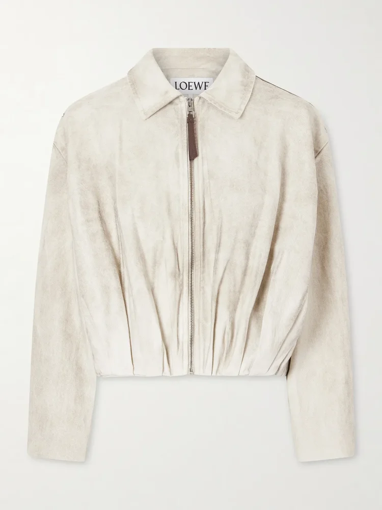 Cotton-twill bomber jacket