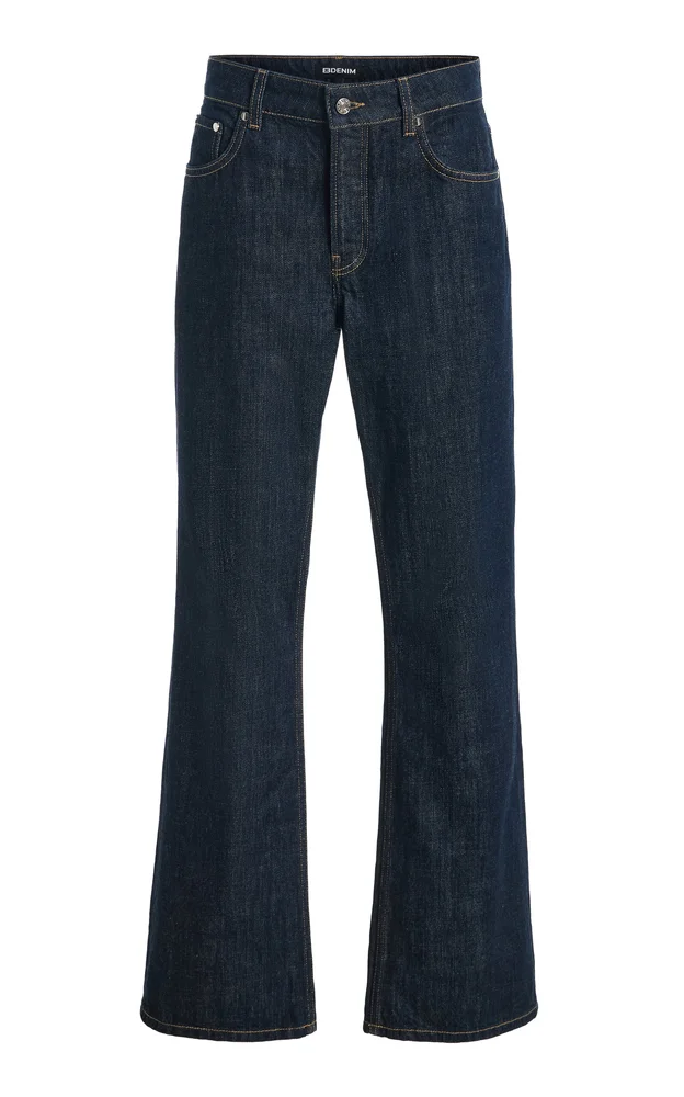 Rowan Rigid Mid-Rise Flared-Leg Jeans