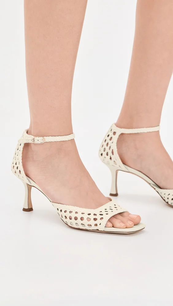 Peyton Kitten Heel Sandals (Modern Ivory)