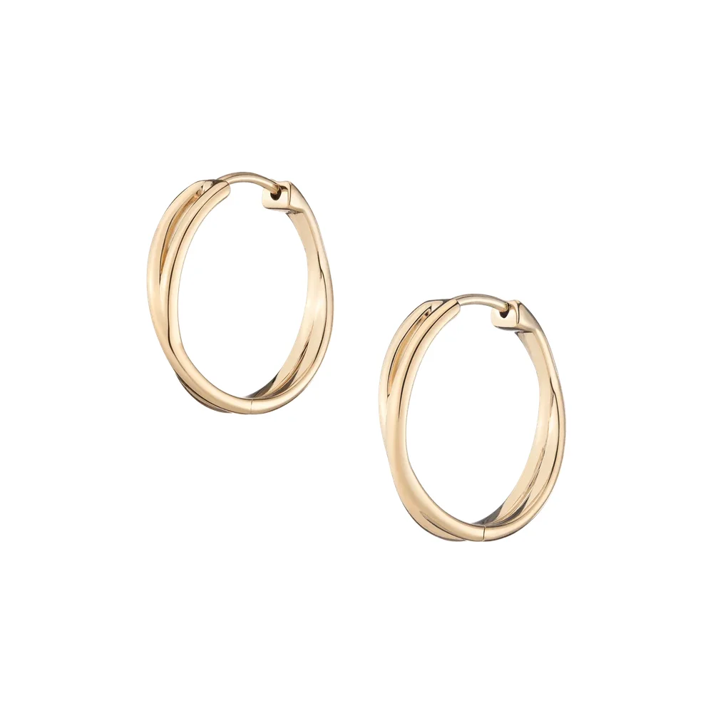 Crossover Hoop Earrings