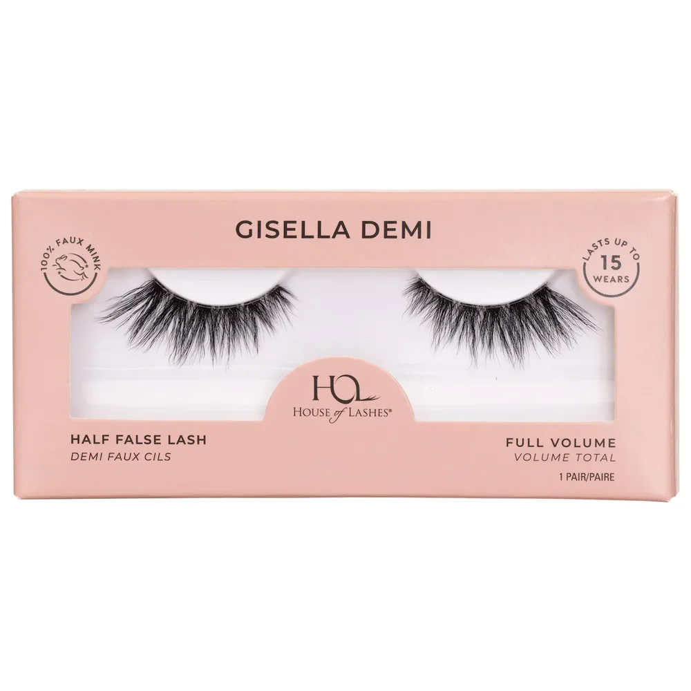 Reusable Wispy Faux Mink Demi Half Lashes