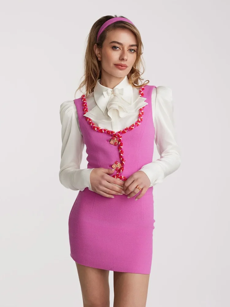 Lisette Vest Top (Pink) (Final Sale)