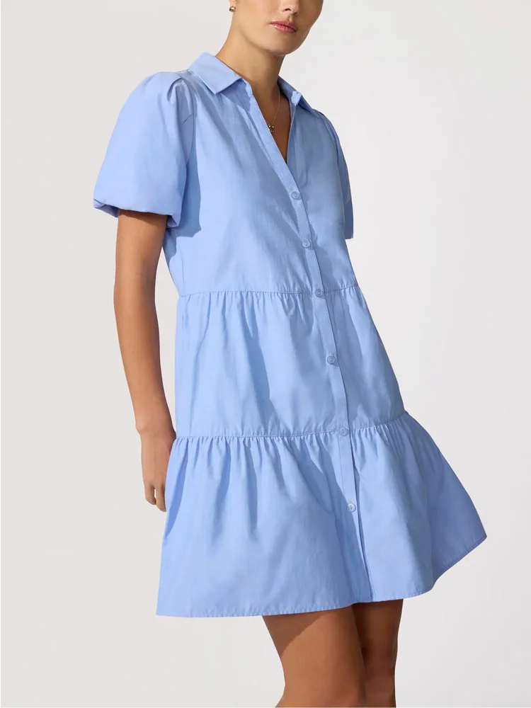 Women's Havana Mini Dress in Chambray | Brochu Walker