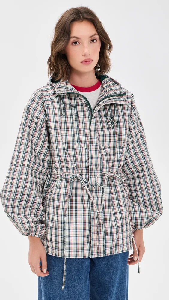 Elderberry Check Liu Raincoat