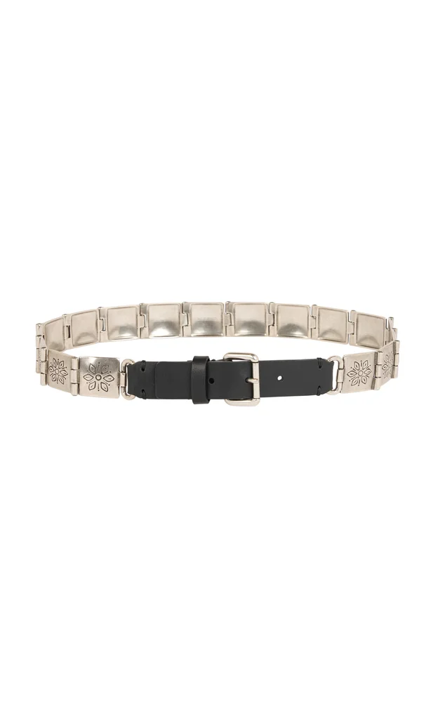 Metal and Leather Belt