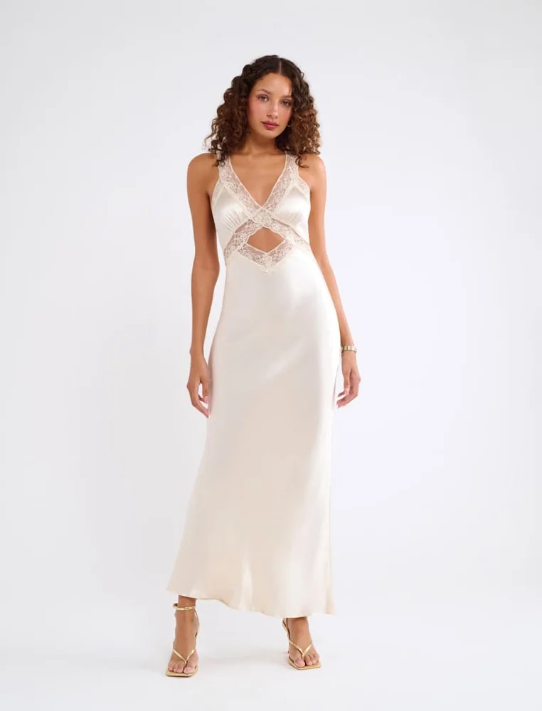 Crossroads Maxi Dress, Ivory