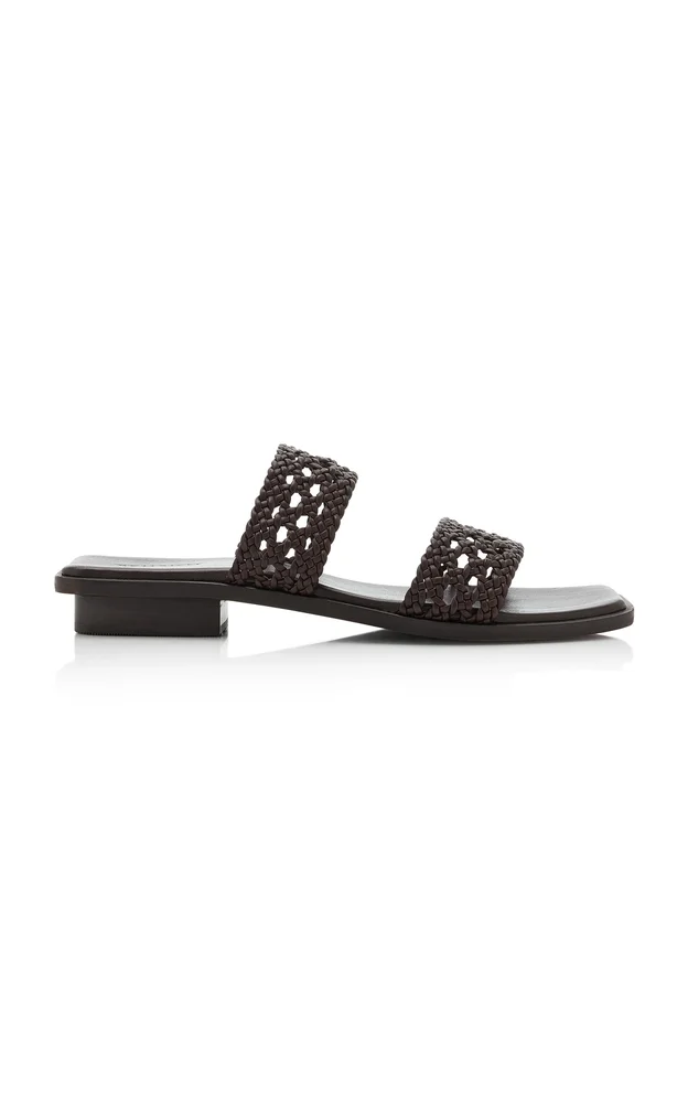 Exclusive La Isla Paloma Woven Leather Sandals