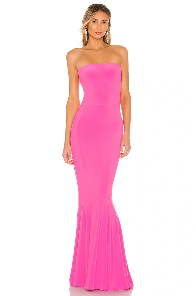 x REVOLVE Strapless Fishtail Gown