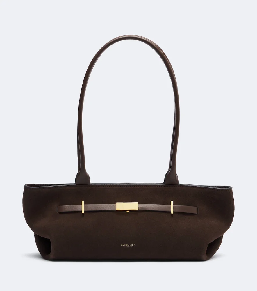 New York suede shoulder bag