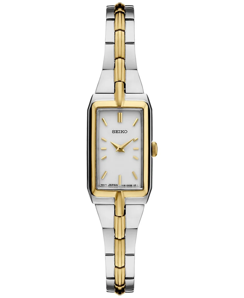 Essentials Two Tone Stainless Steel Bracelet Watch 15mm