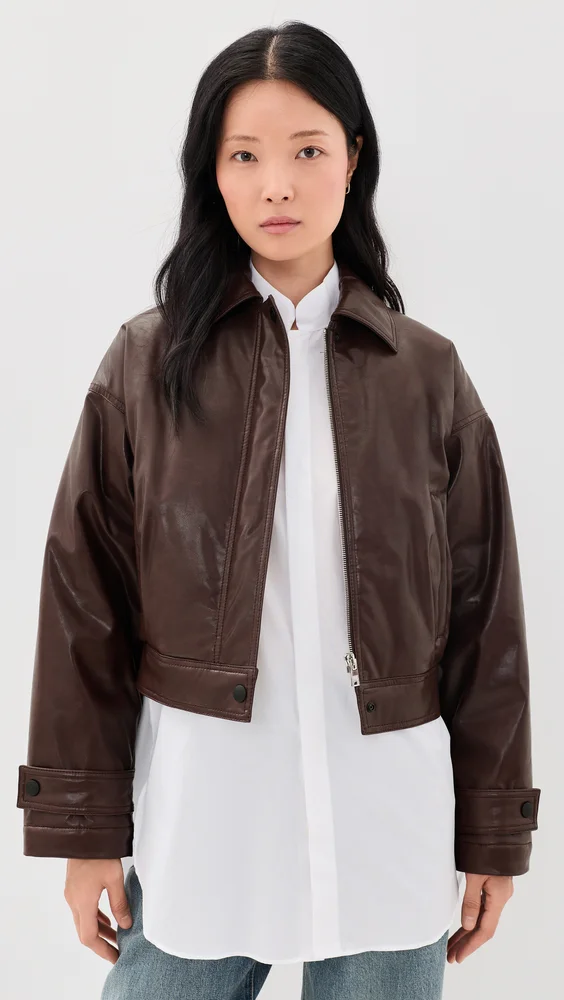 Leather Jacket (Cocoa Brown)