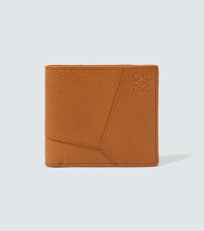 Puzzle leather wallet