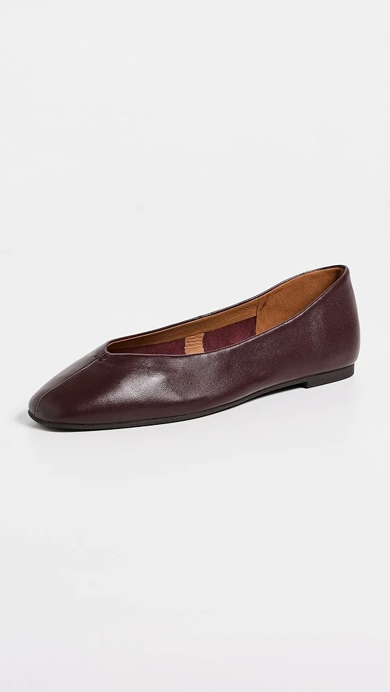 Greta Glove Flats (Dark Burgundy)