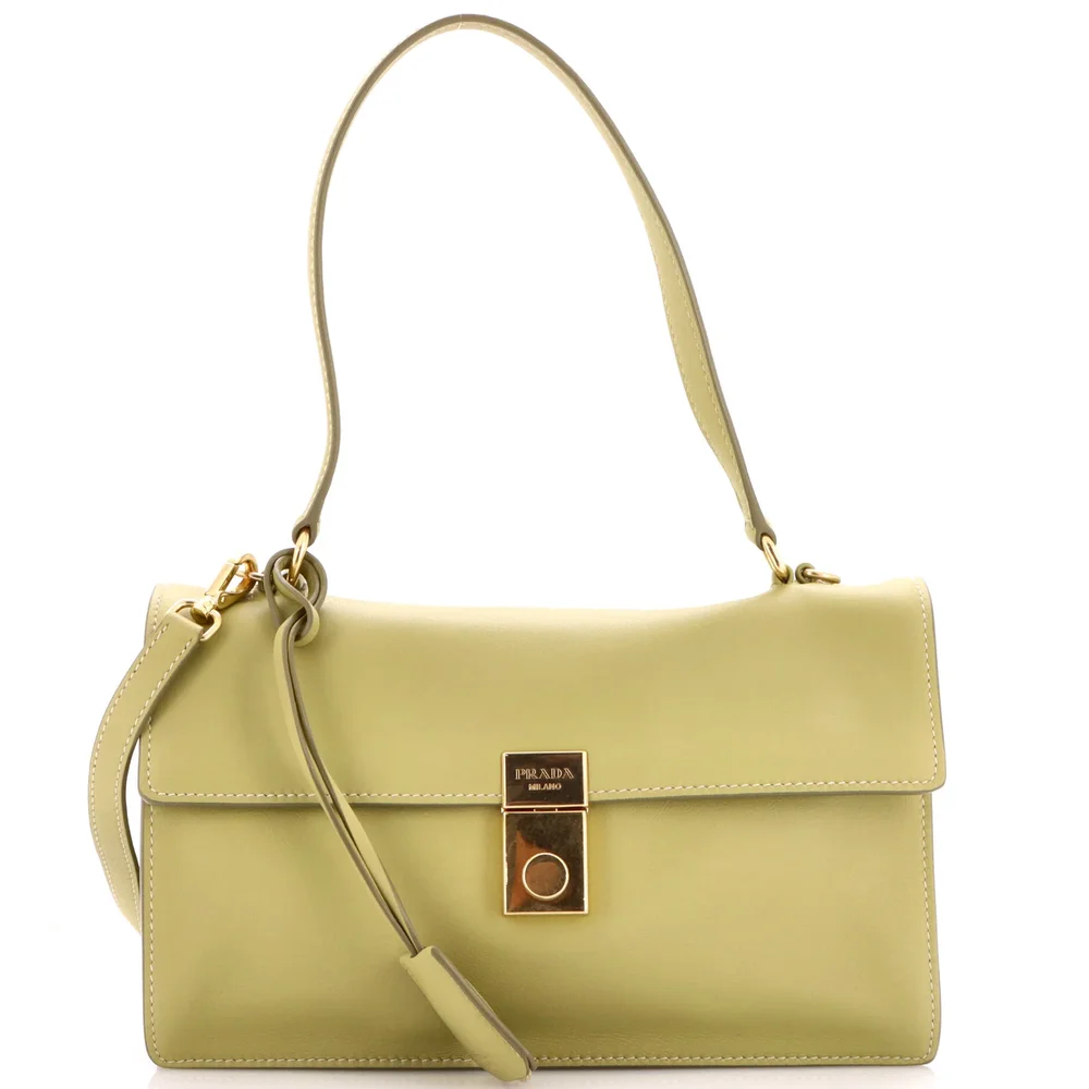 Pre-Owned Soft Sound Convertible Shoulder Bag Leather Medium