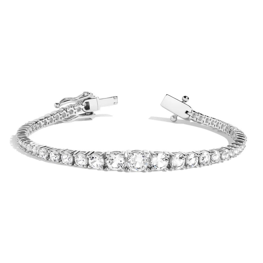 Lab Grown Diamond Graduated Modern Tennis Bracelet