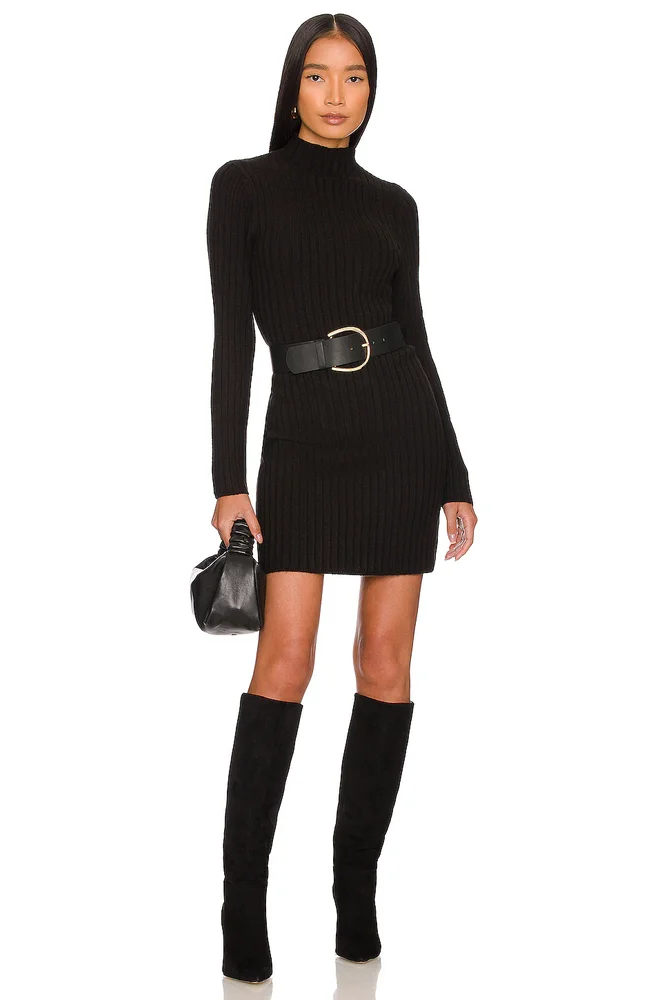 Turtleneck Midi Dress
