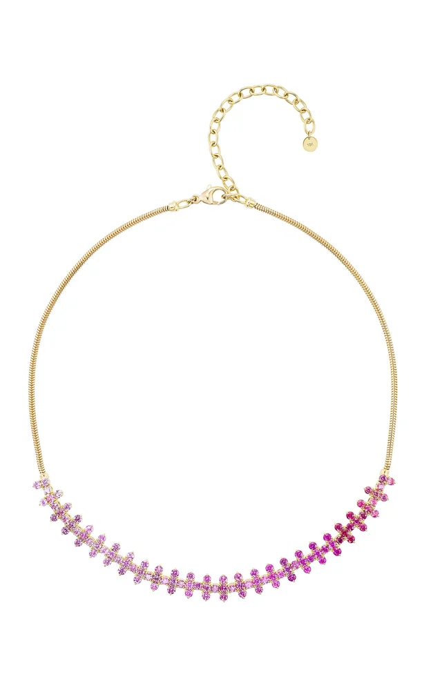 Flora 18K Yellow Gold Sapphire Necklace