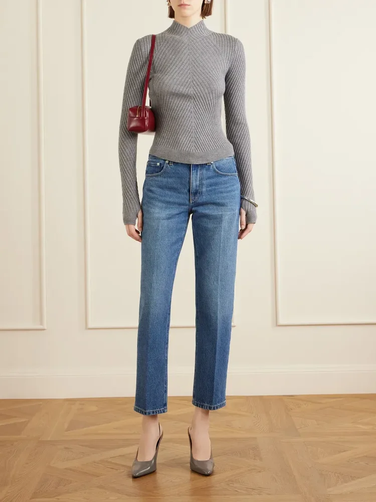 Georgia ribbed merino wool sweater